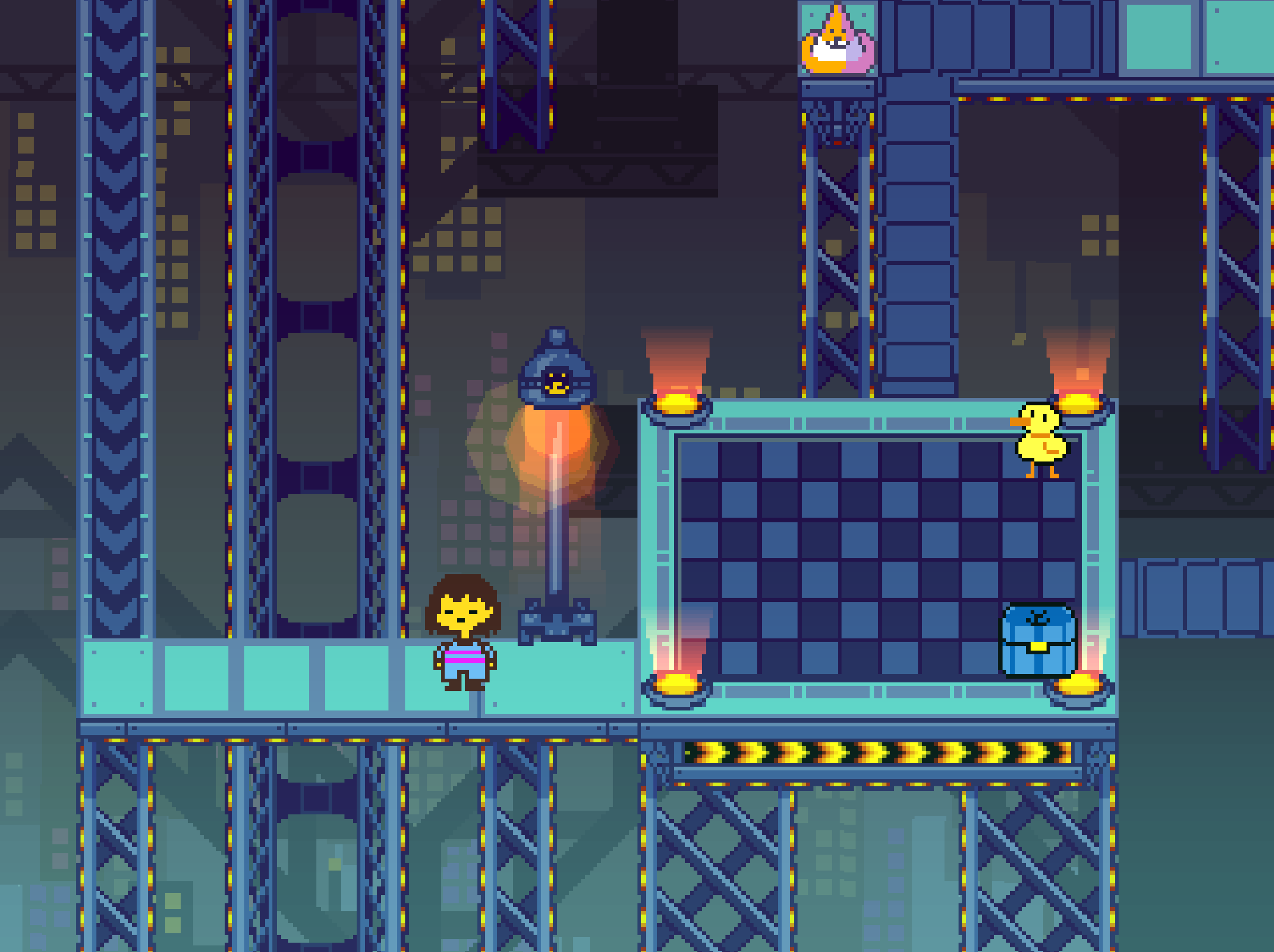 The vast cityscape of the Cyber Layer.