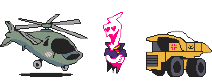 An Ampire falling in love with a Kuuderecopter.