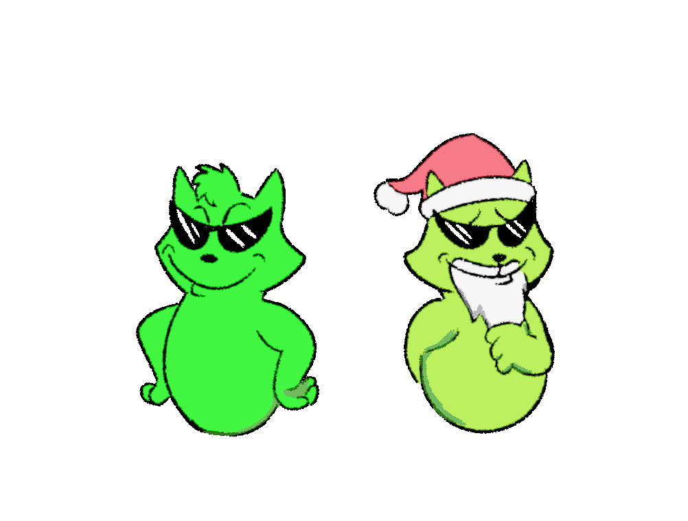 Skipper, as both a grinch and a sainte.